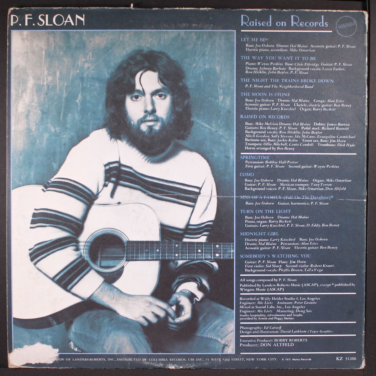 raised on records by P.F. SLOAN