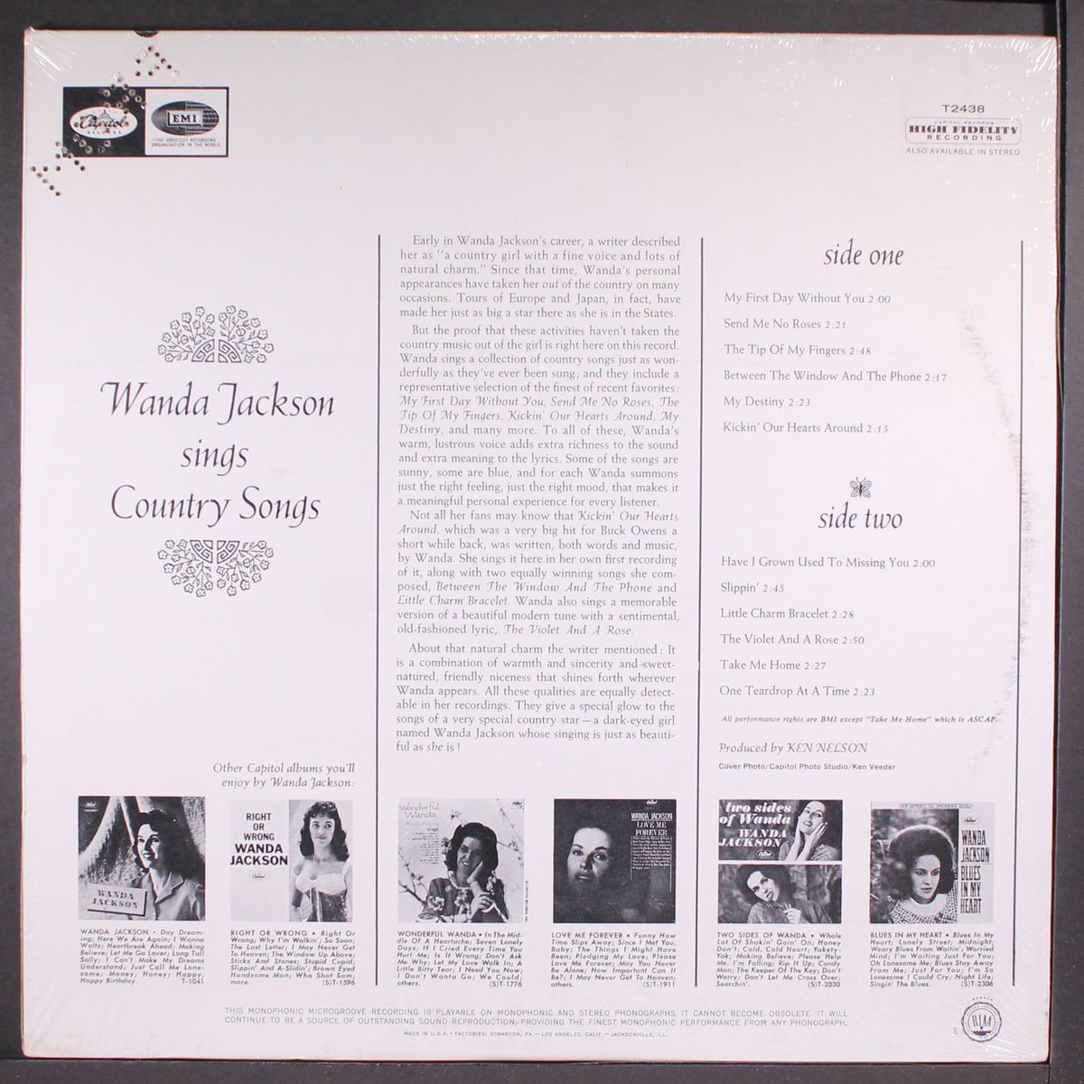 sings country songs by WANDA JACKSON