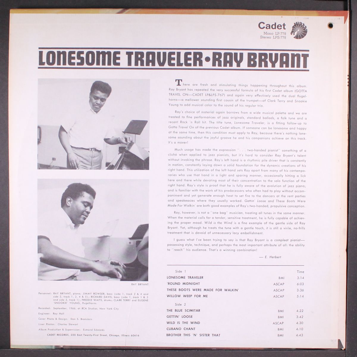 lonesome traveler by RAY BRYANT