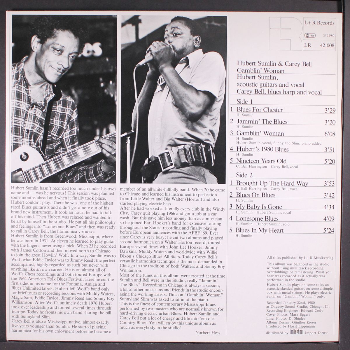 gamblin' woman by HUBERT SUMLIN & CAREY BELL