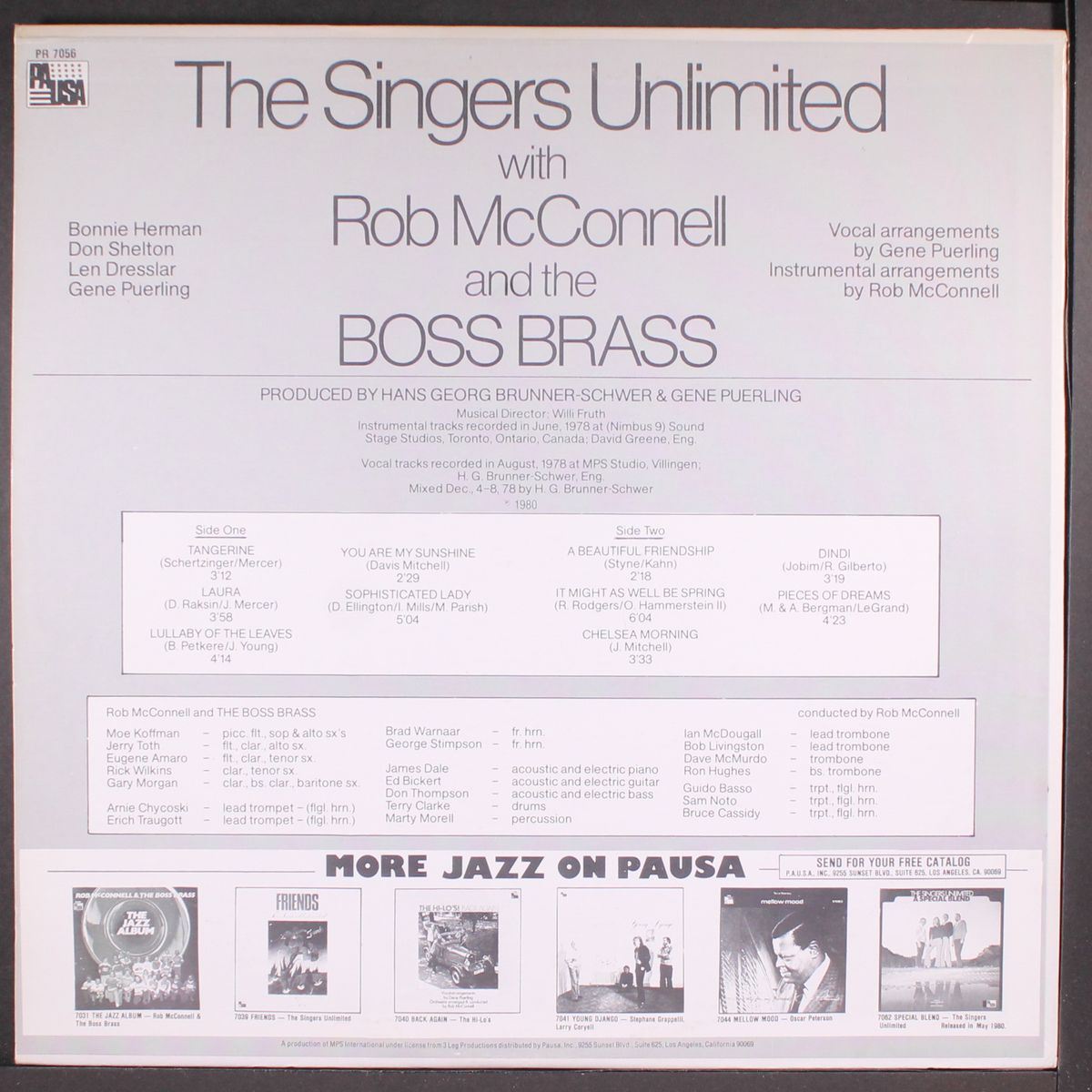 rob mcconnell & boss brass by SINGERS UNLIMITED