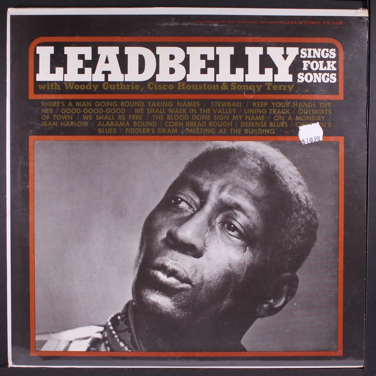 sings folk songs by LEADBELLY