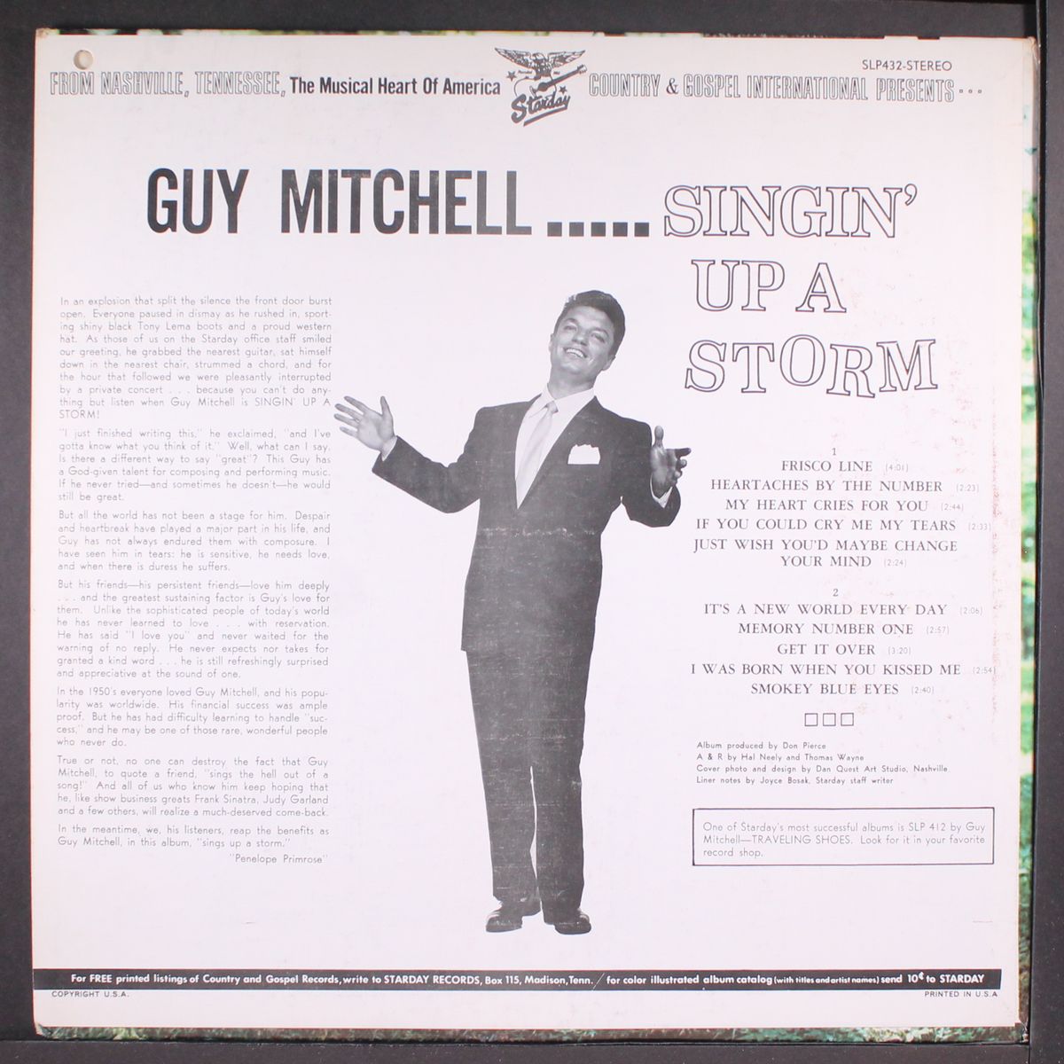 singin' up a storm by GUY MITCHELL