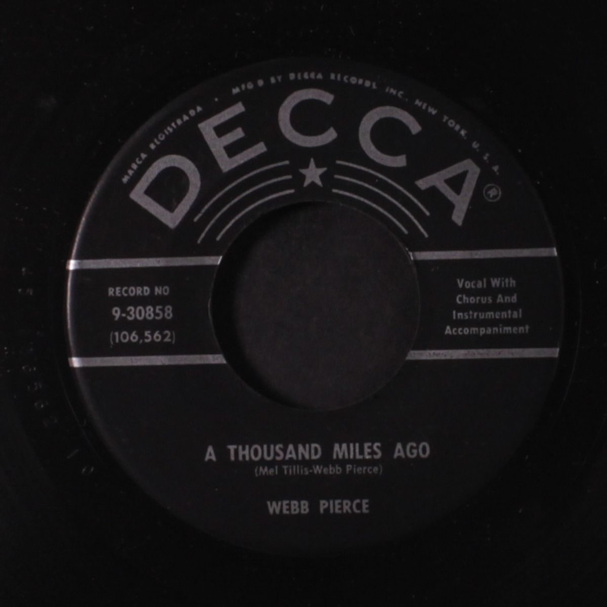 a thousand miles ago by WEBB PIERCE