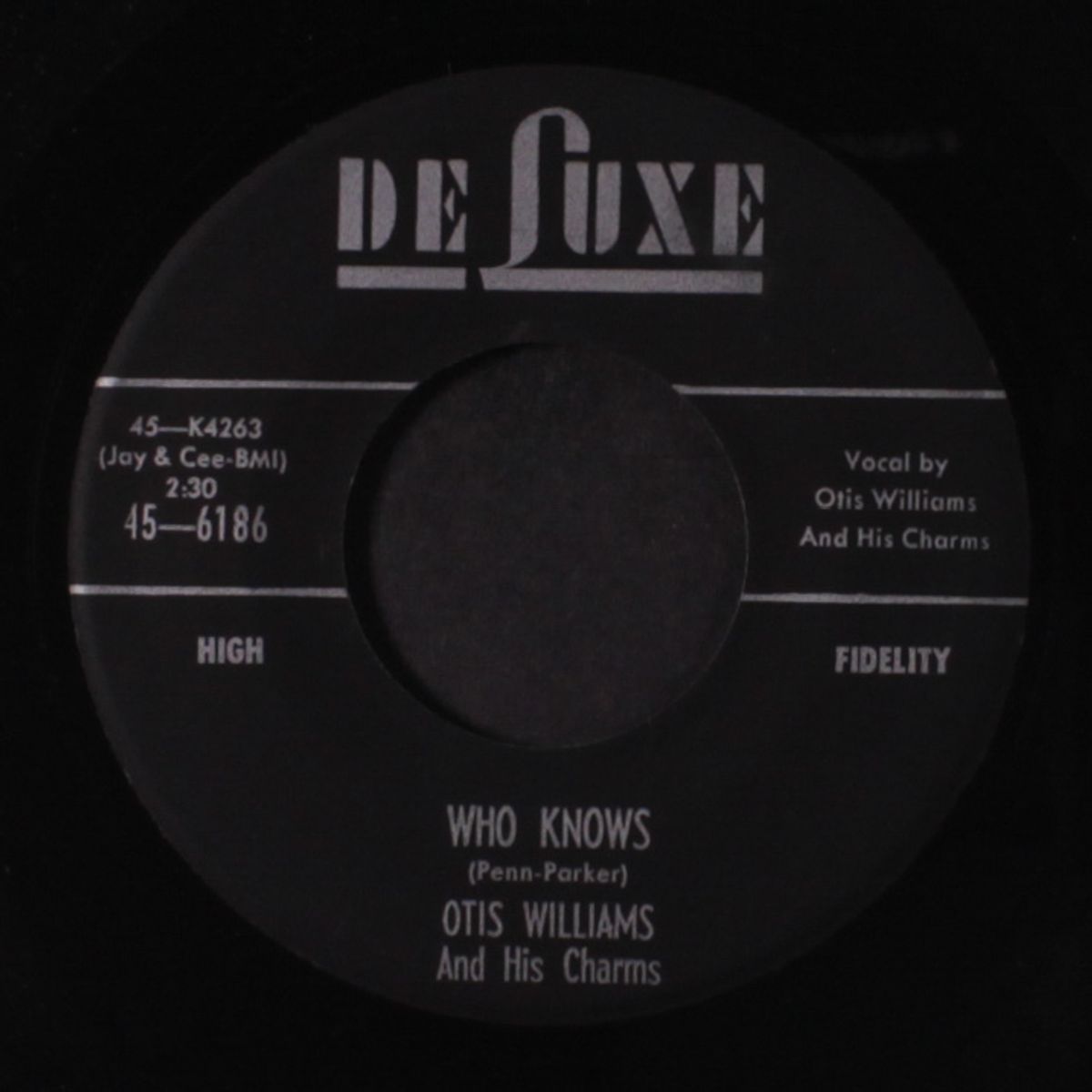 who knows / in paradise by OTIS WILLIAMS & CHARMS