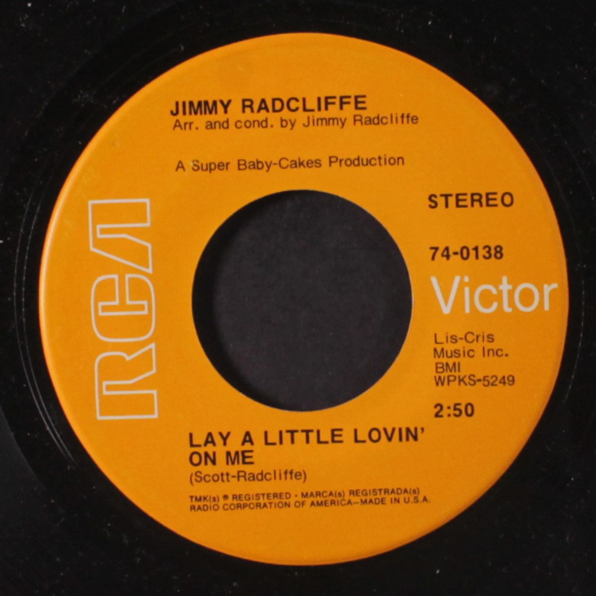 funky bottom congregation / lay a little lovin' on me by JIMMY RADCLIFFE