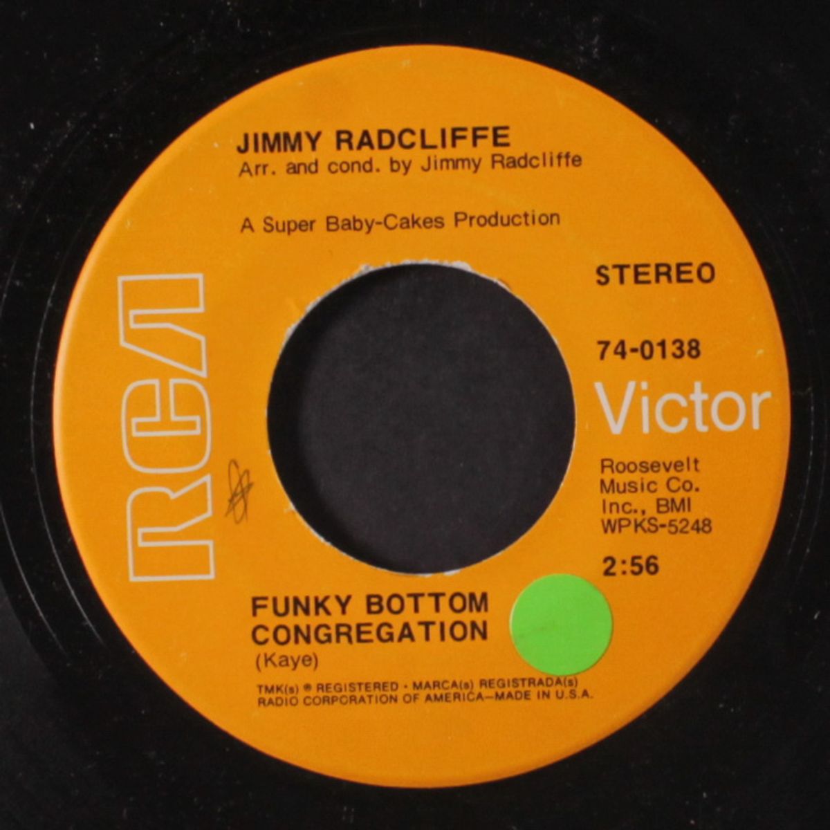 funky bottom congregation / lay a little lovin' on me by JIMMY RADCLIFFE