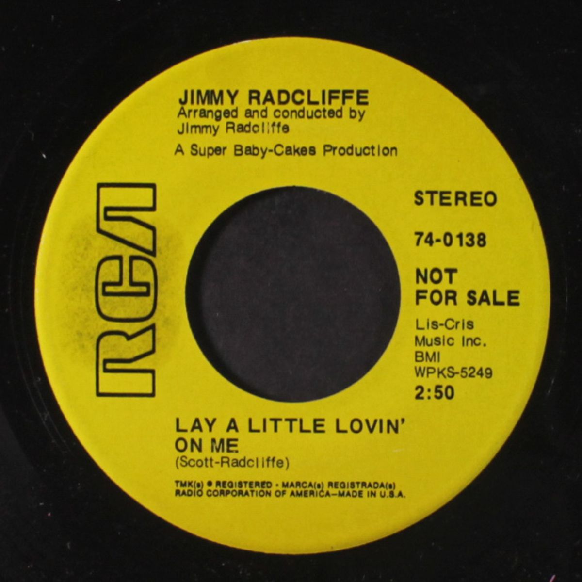 funky bottom congregation / lay a little lovin' on me by JIMMY RADCLIFFE
