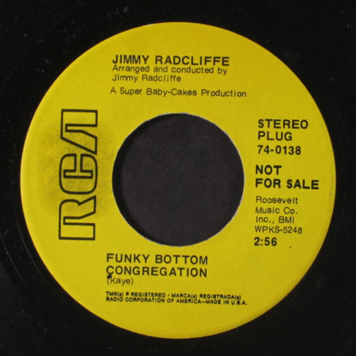 funky bottom congregation / lay a little lovin' on me by JIMMY RADCLIFFE