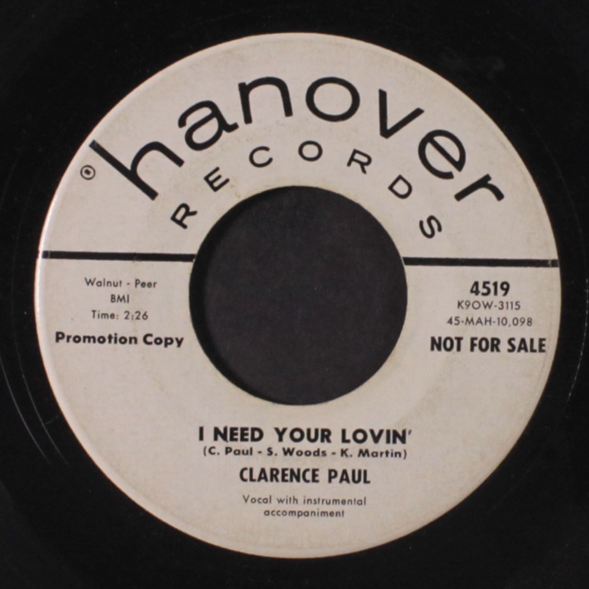 i need your lovin' / i'll be by your side by CLARENCE PAUL & GROUP
