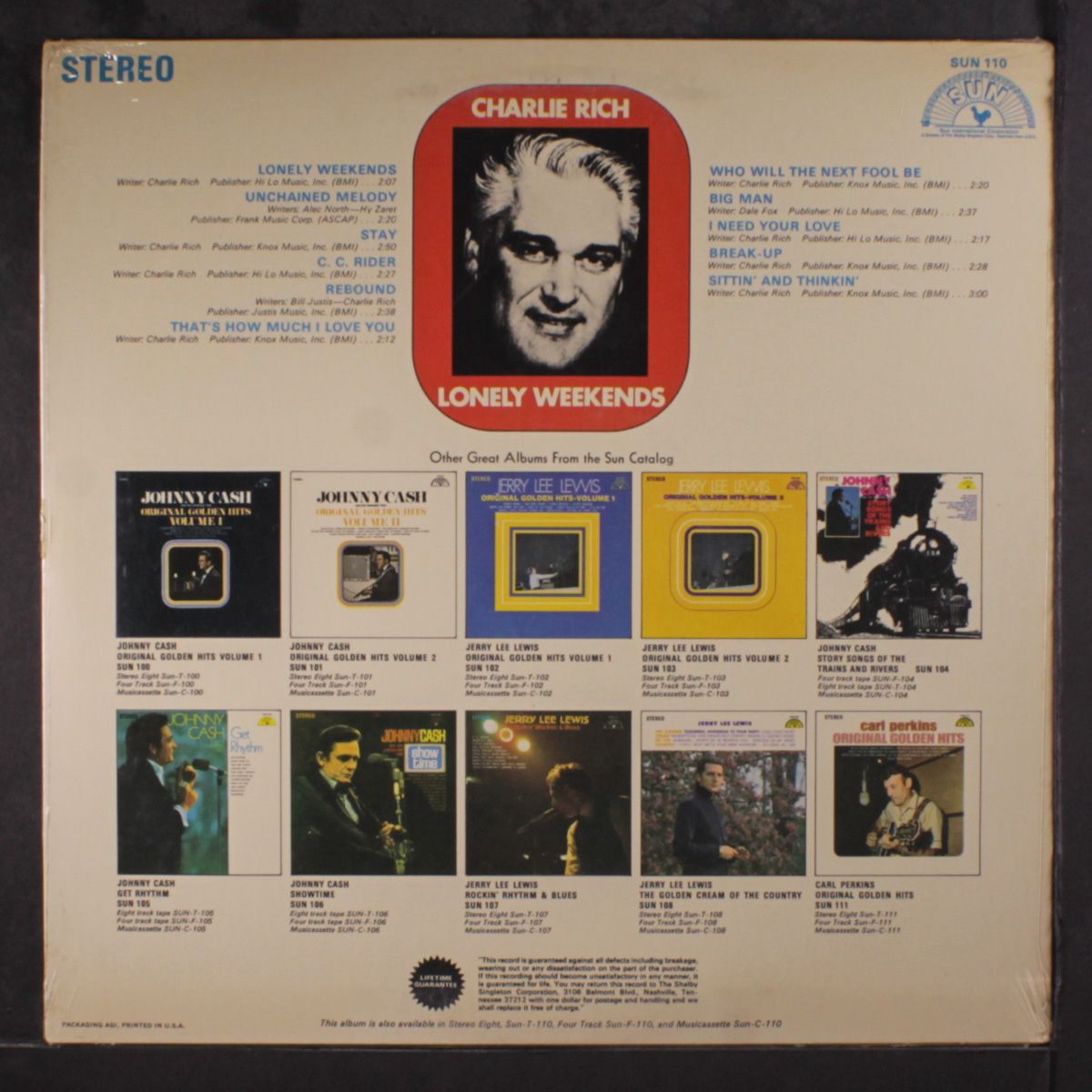 lonely weekends by CHARLIE RICH