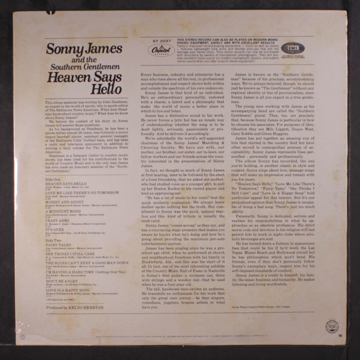 heaven says hello by SONNY JAMES