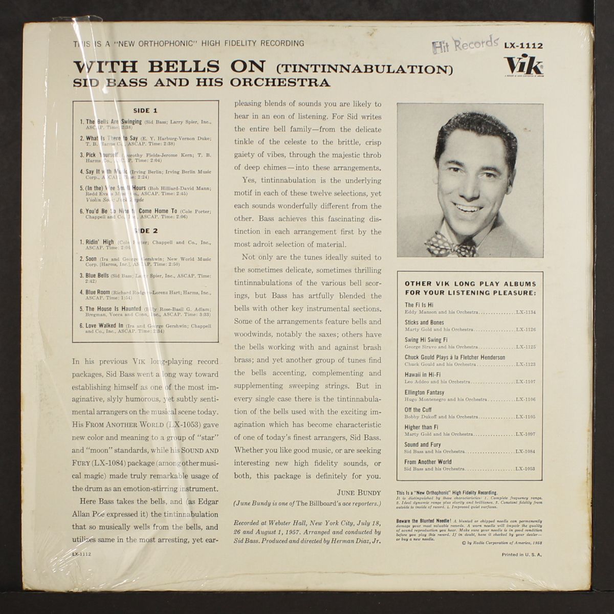with bells on by SID BASS
