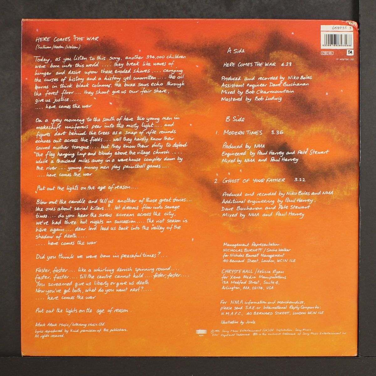 here comes the war by NEW MODEL ARMY