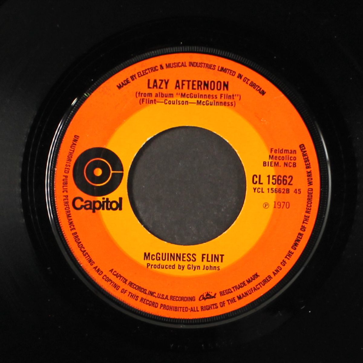 when i'm dead and gone / lazy afternoon by MCGUINESS FLINT