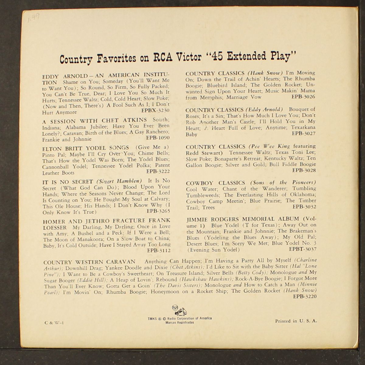 top hits roundup by EDDY ARNOLD