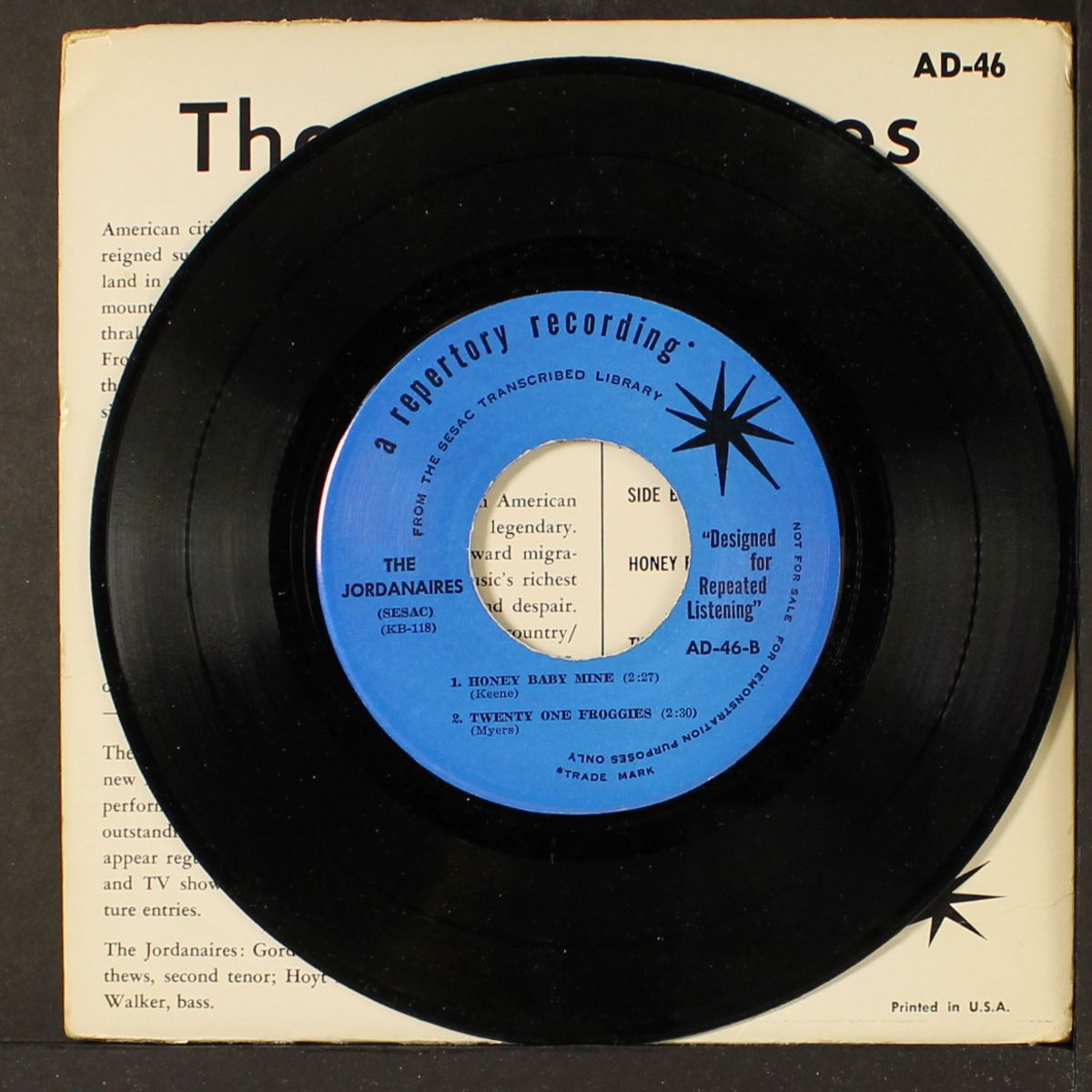 songs of the plains by JORDANAIRES