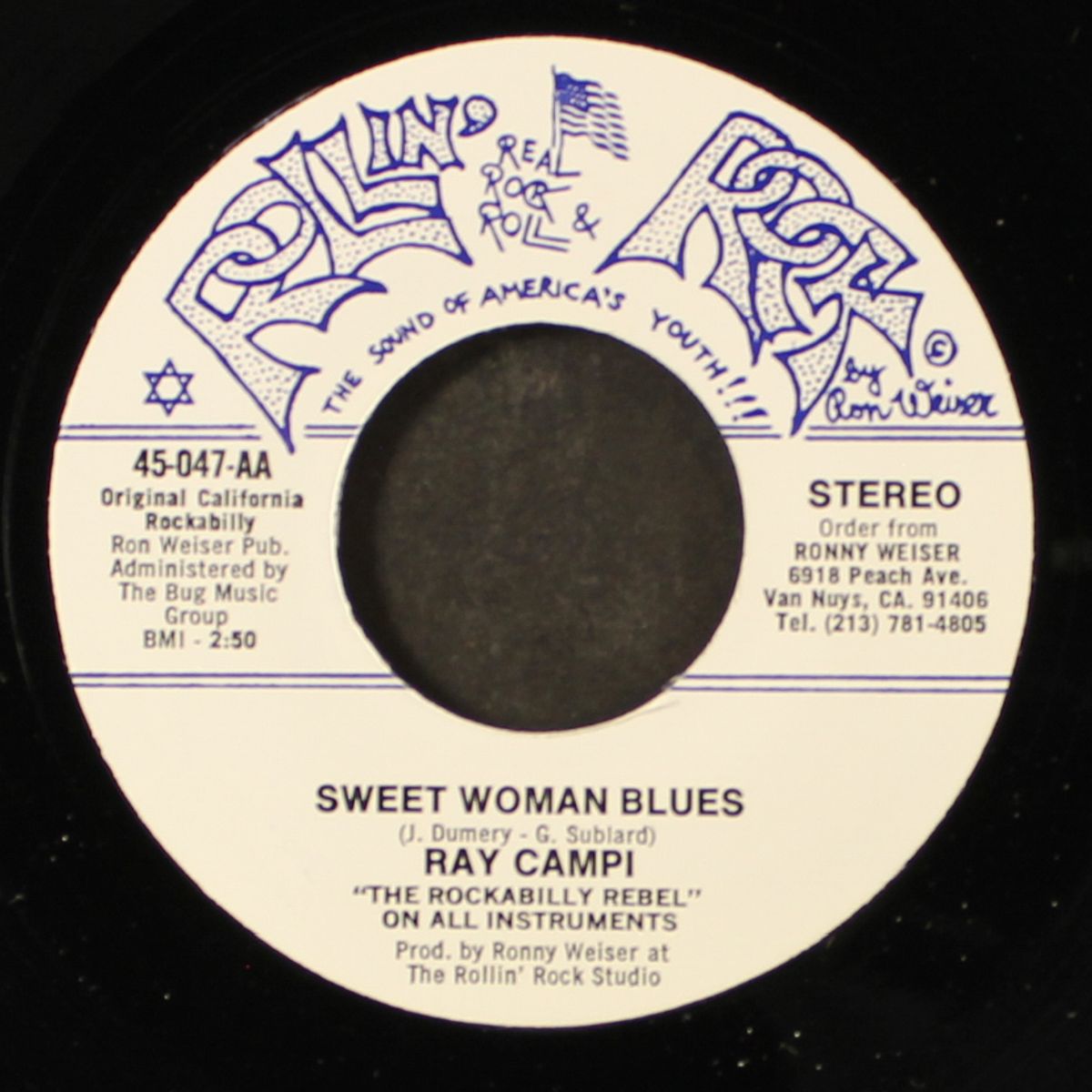 sweet woman blues / the newest wave by RAY CAMPI