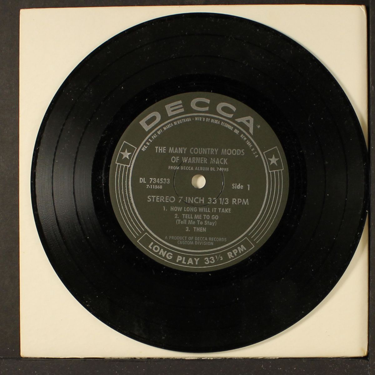 the many country moods of by WARNER MACK
