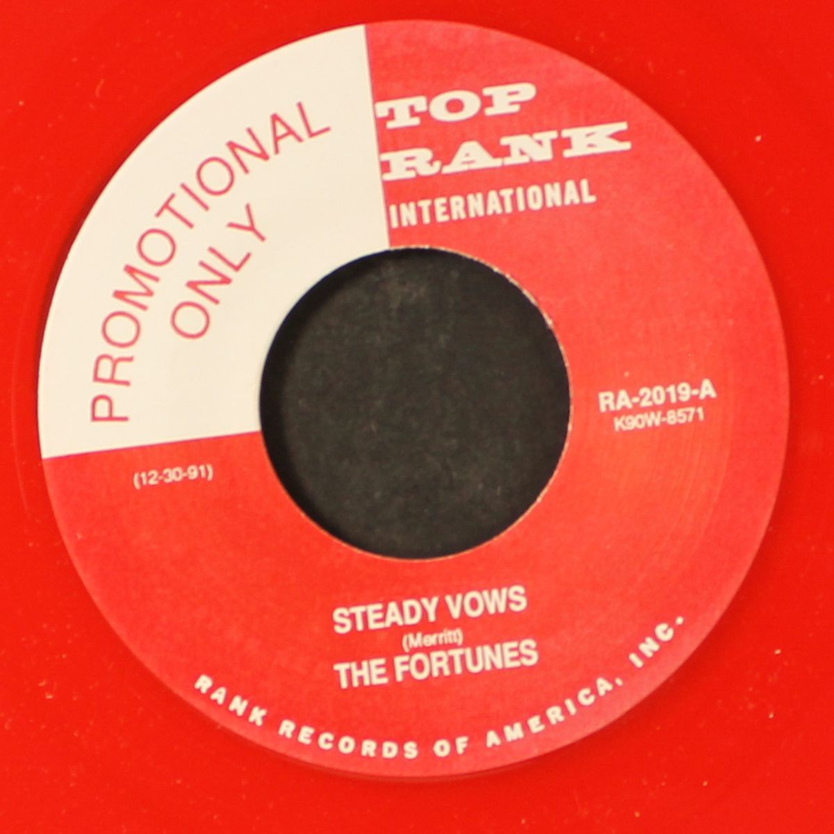 steady vows / whiskey made me drunk by FORTUNES / ROSCOE GORDON