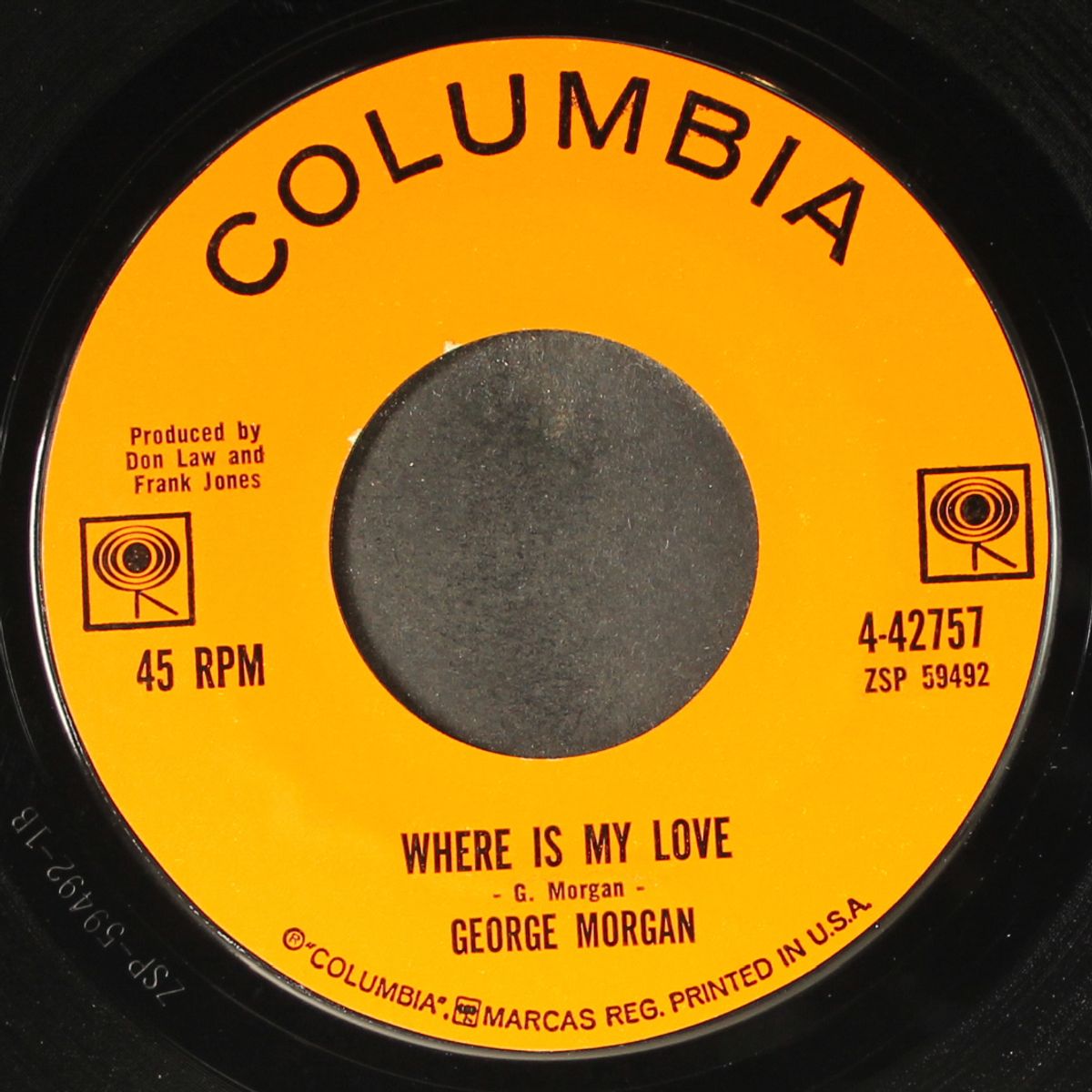 beyond my heart / where is my love by GEORGE MORGAN