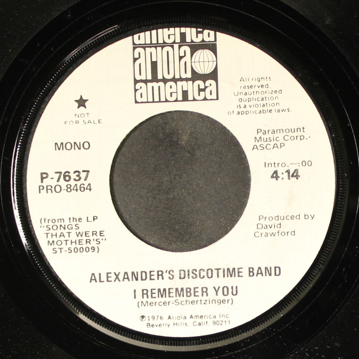 i remember you / mono by ALEXANDER'S DISCOTIME BAND