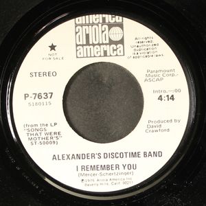 ALEXANDER'S DISCOTIME BAND