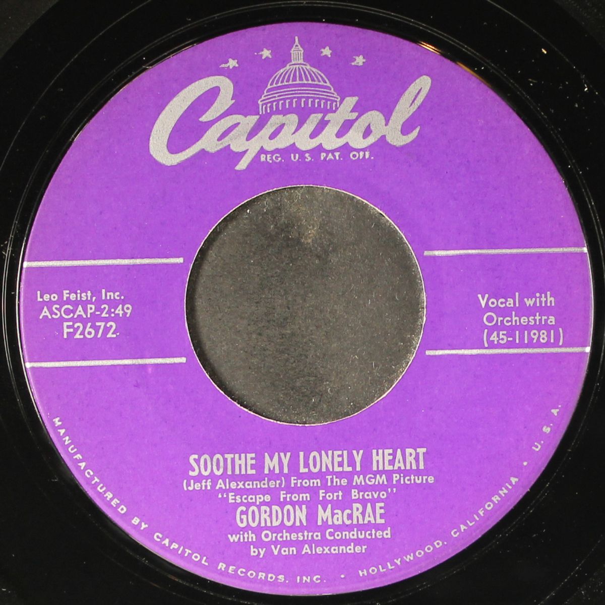 high on a windy hill / soothe my lonely heart by GORDON MACRAE
