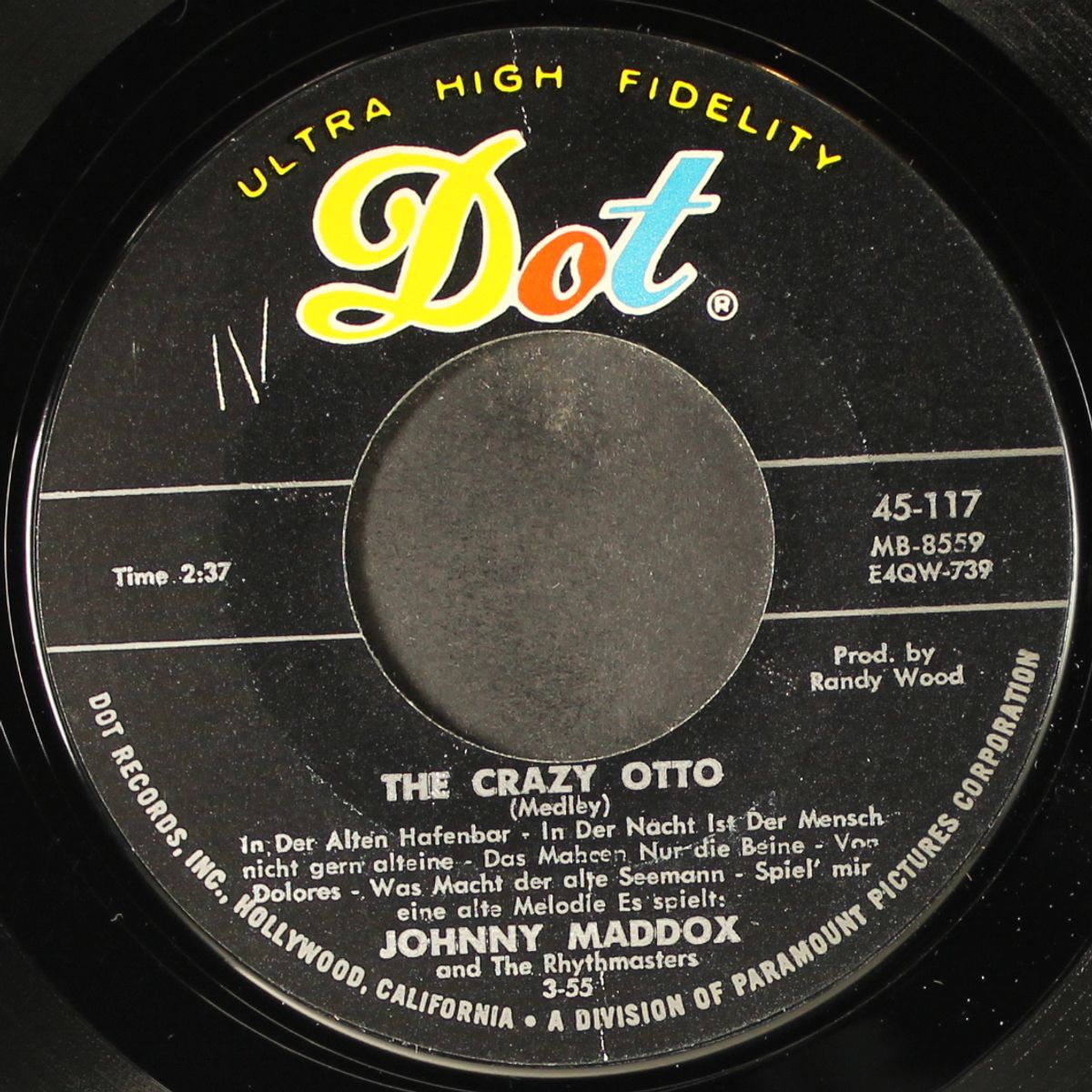 eight beat boogie / the crazy otto by JOHNNY MADDOX
