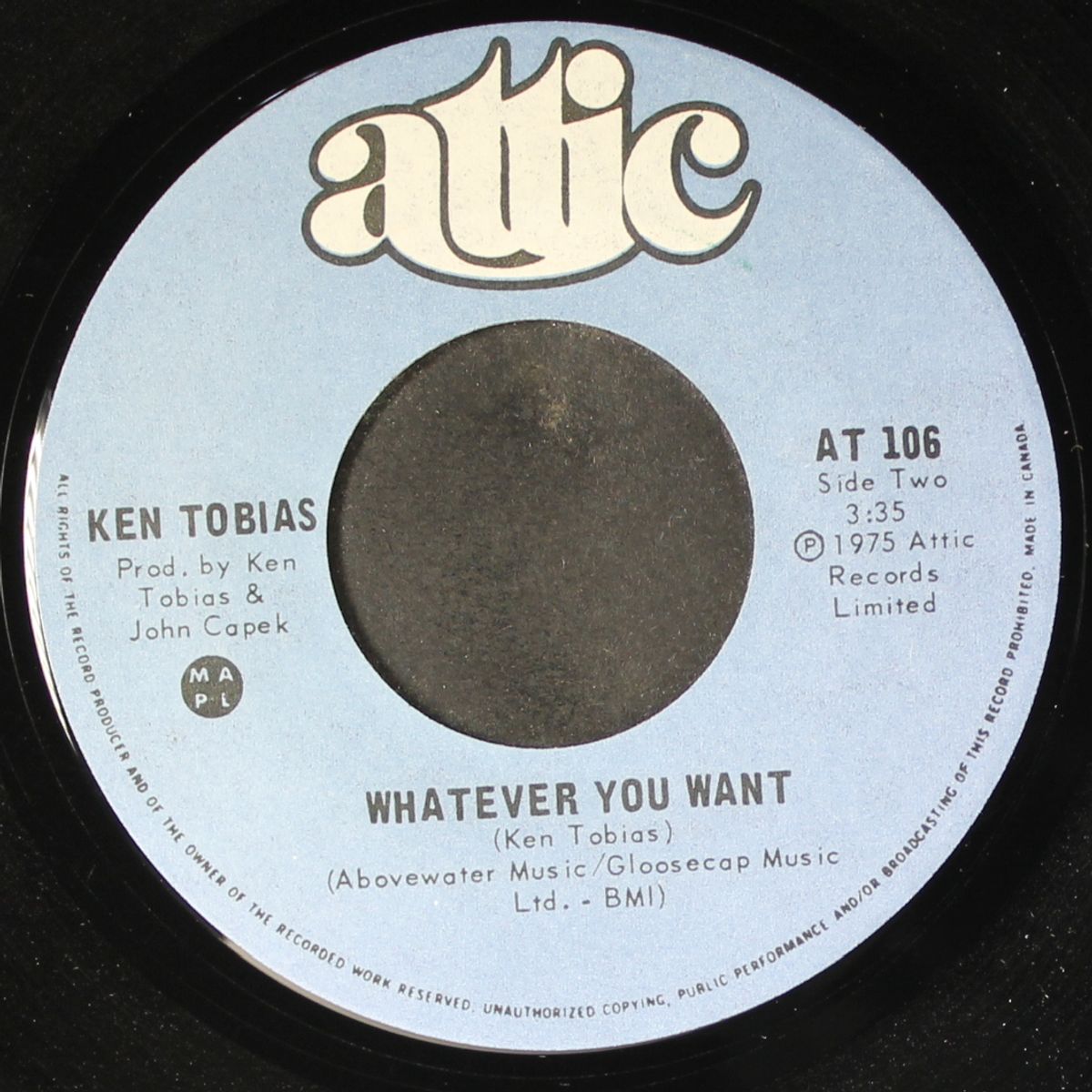 lady luck / whatever you want by KEN TOBIAS