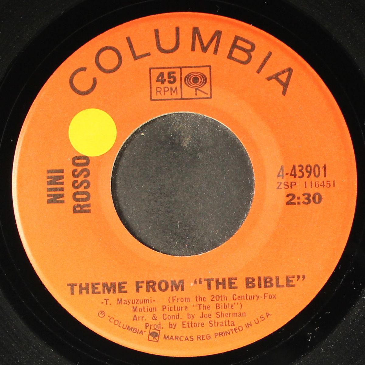 theme from the bible / copenhagen serenade by NINI ROSSO