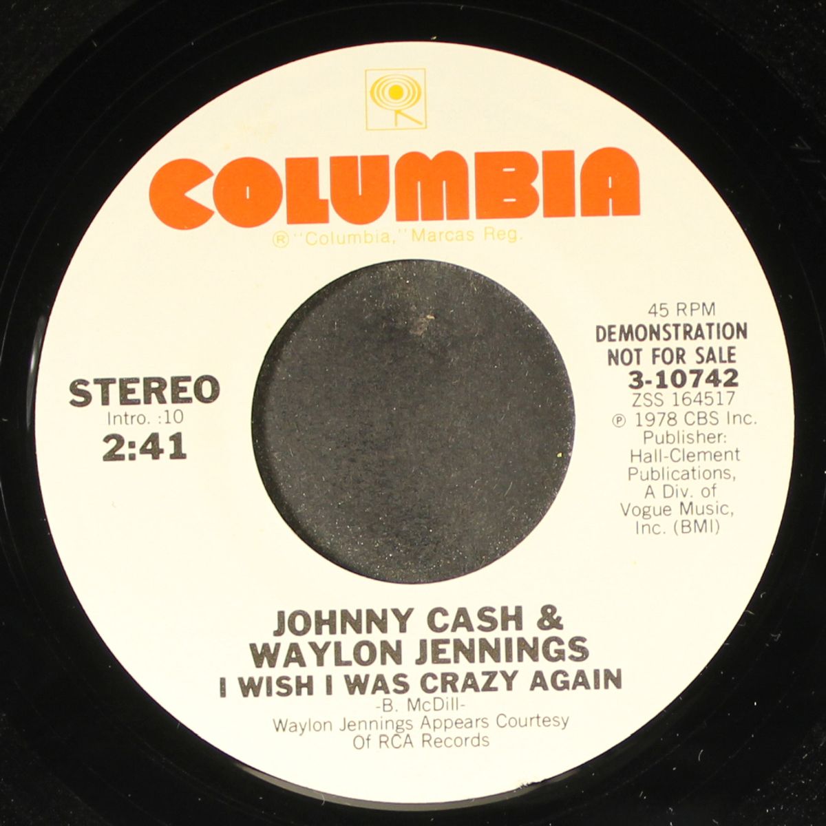 i wish i was crazy again / same by JOHNNY CASH & WAYLON JENNINGS