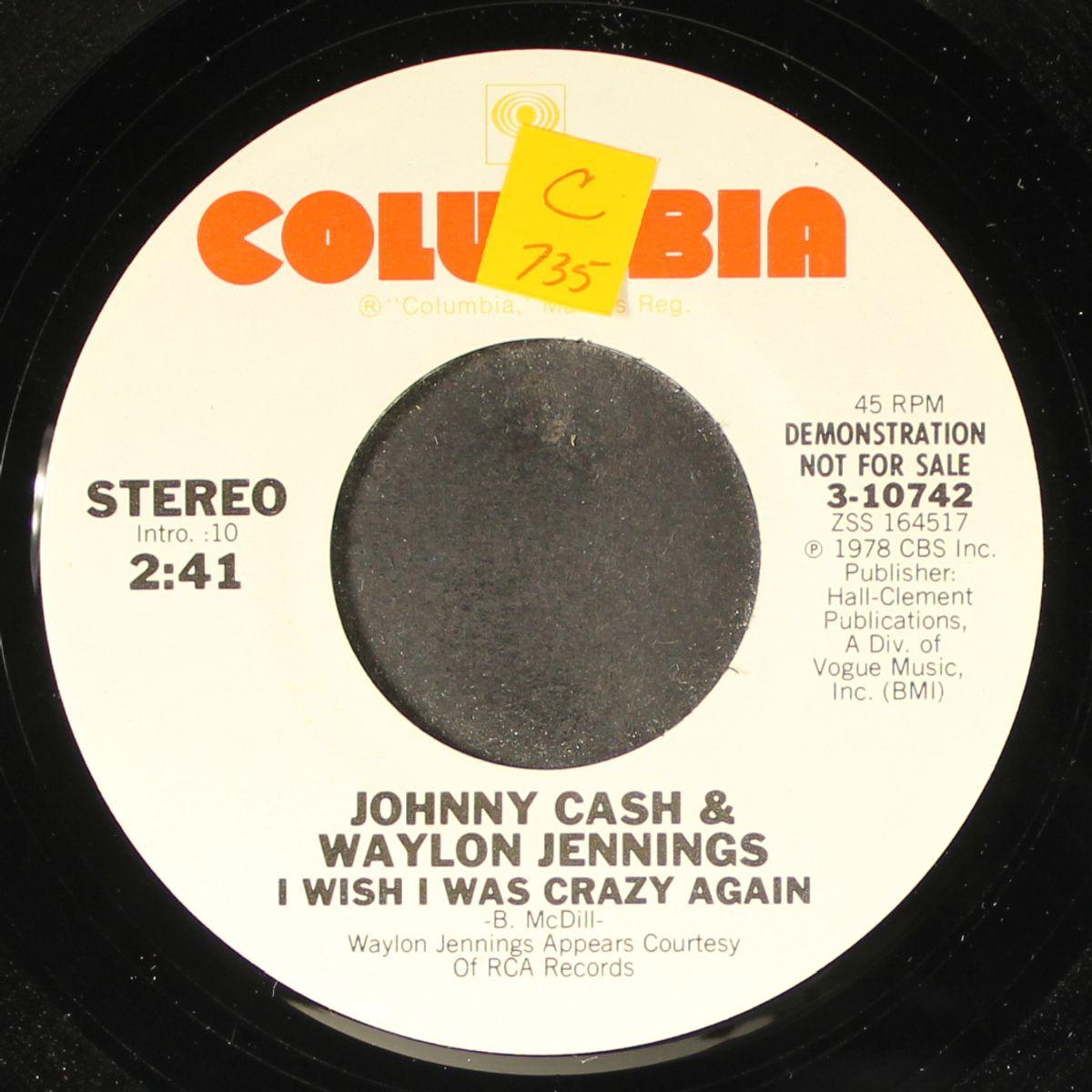 i wish i was crazy again / same by JOHNNY CASH & WAYLON JENNINGS