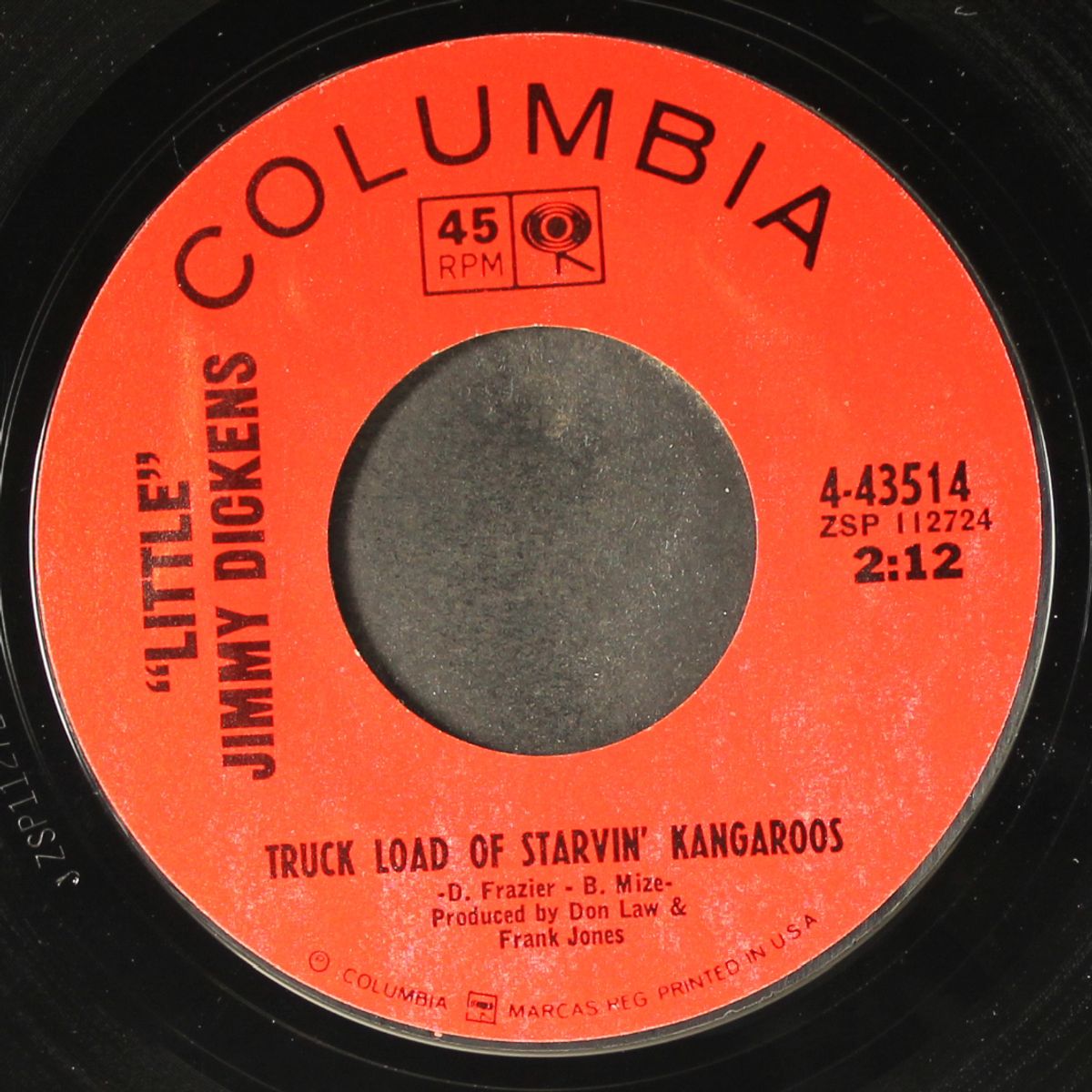 truck load of starvin' kangaroos / when the ship hit the sand by LITTLE JIMMY DICKENS