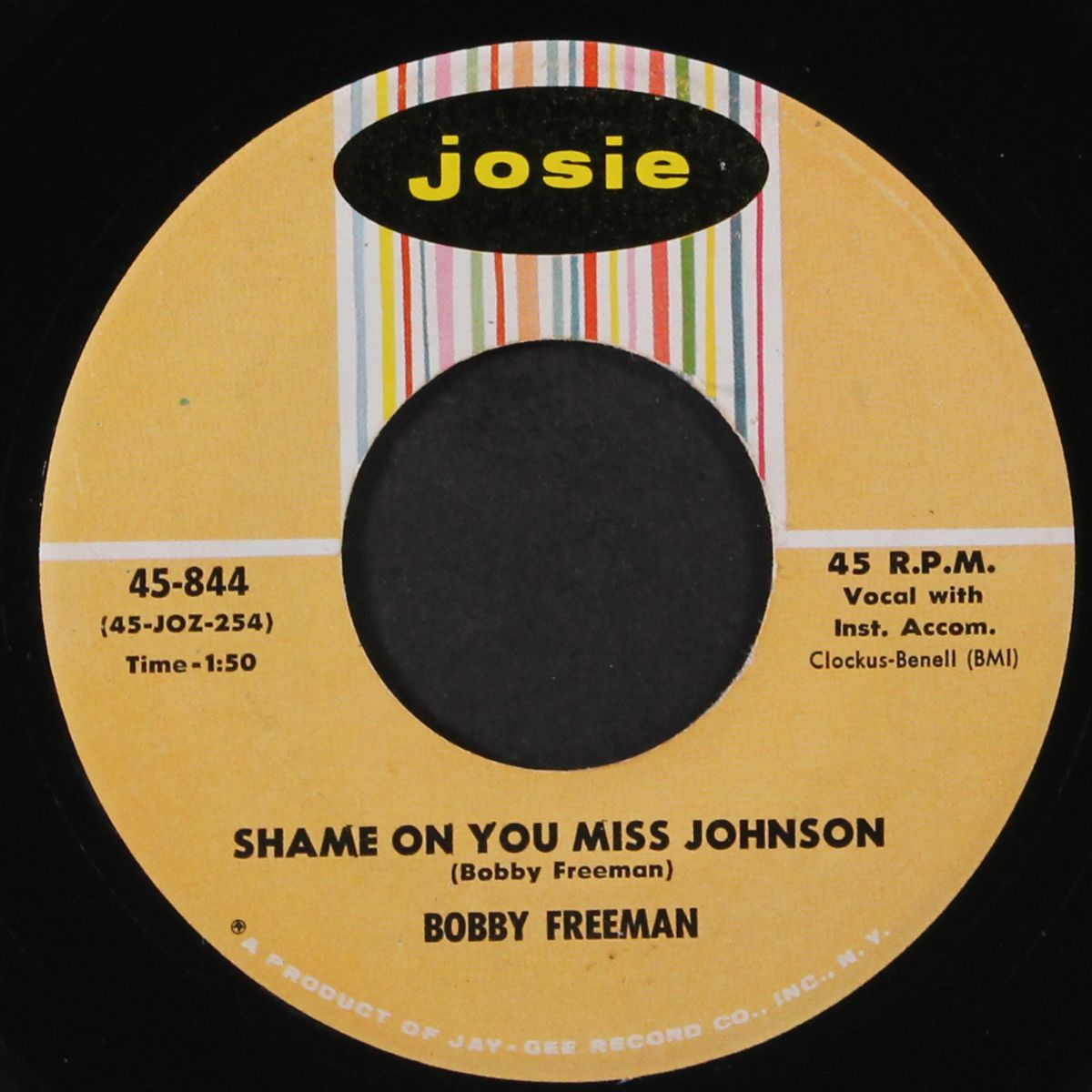shame on you miss johnson by BOBBY FREEMAN