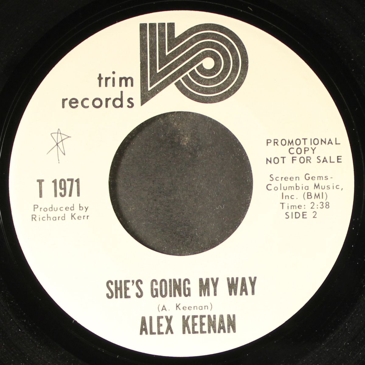 your heart's not in your love / she's going my way by ALEX KEENAN