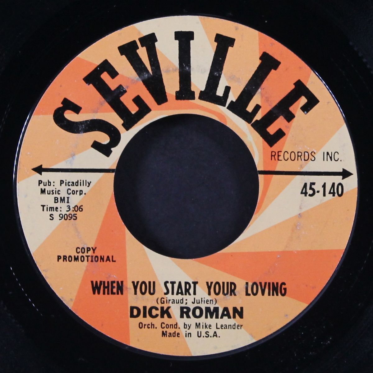 when you start your loving / is my baby blue tonight by DICK ROMAN
