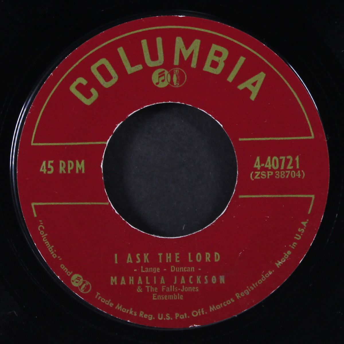 i'm going to live the life i sing about in my song / i ask the lord by MAHALIA JACKSON