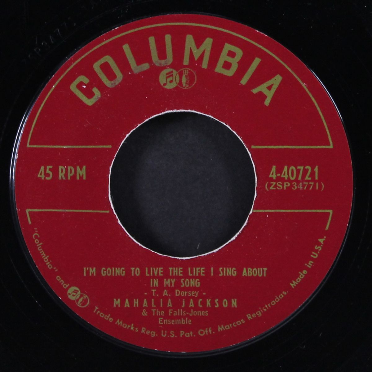 i'm going to live the life i sing about in my song / i ask the lord by MAHALIA JACKSON