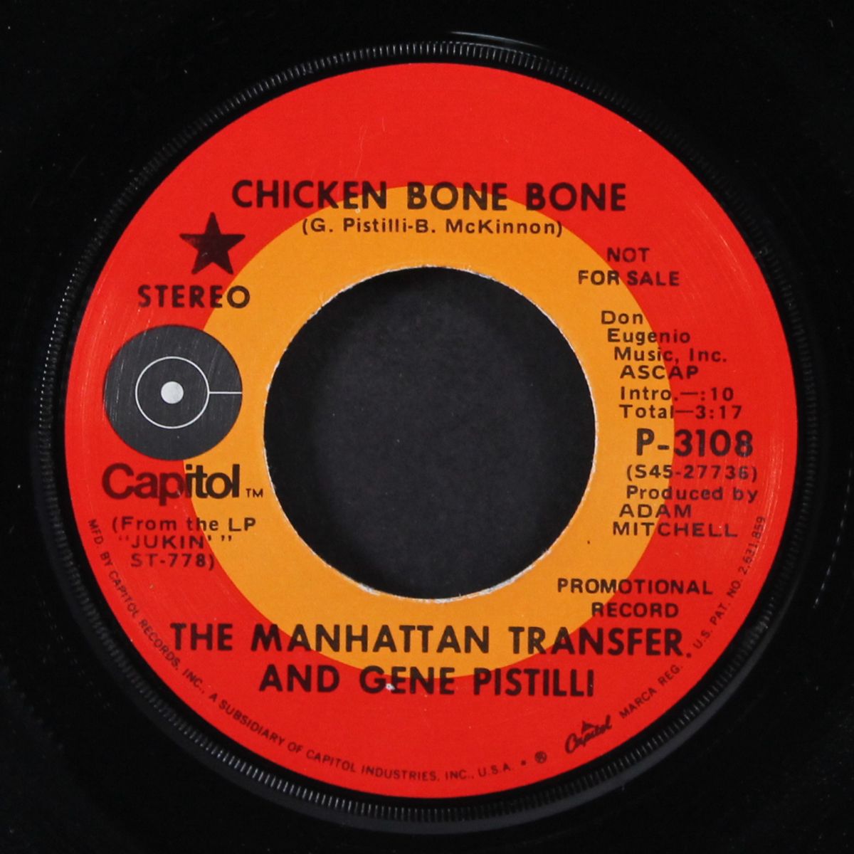 chicken bone bone / java jive by MANHATTAN TRANSFER