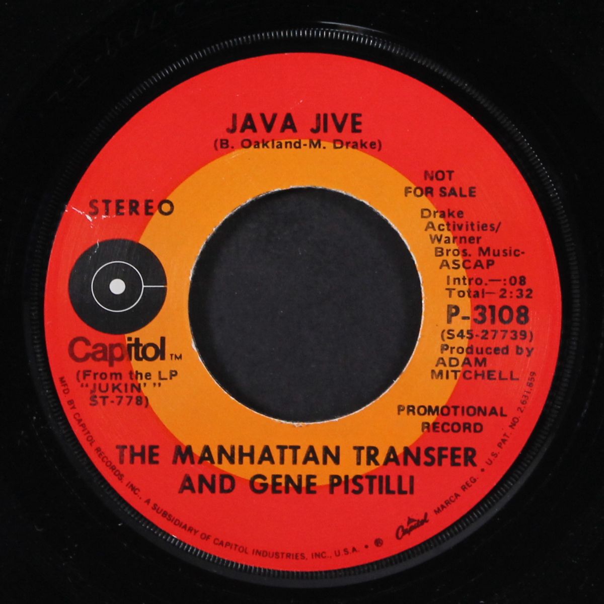 chicken bone bone / java jive by MANHATTAN TRANSFER