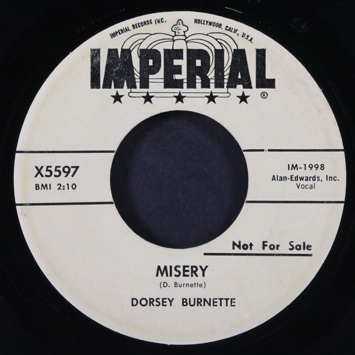 misery / lonely train by DORSEY BURNETTE