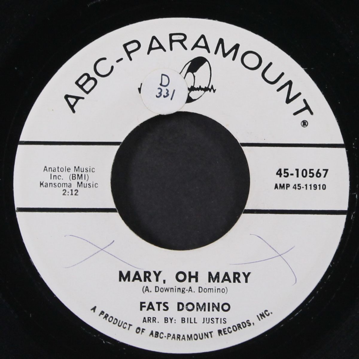packin' up / mary oh mary by FATS DOMINO