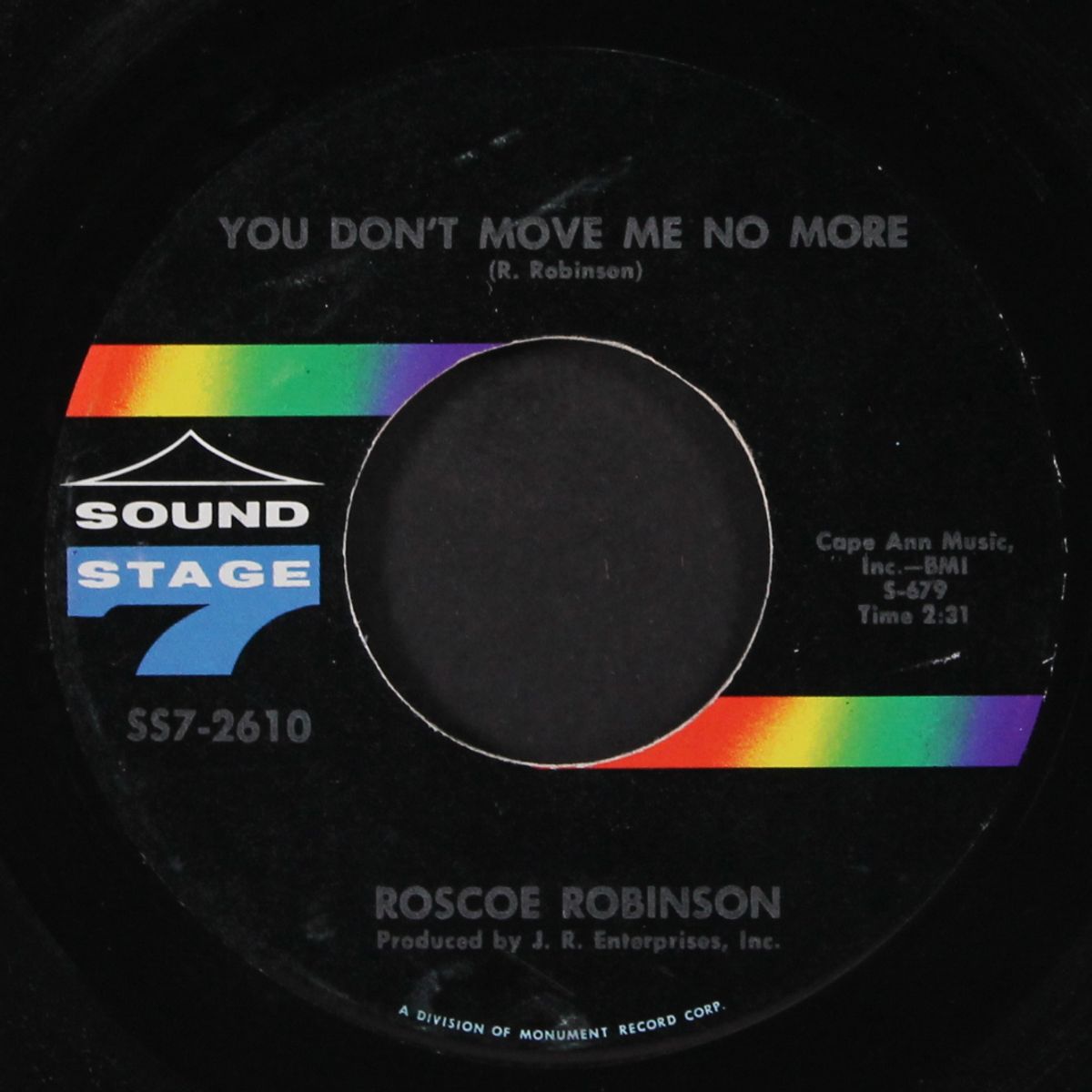 you don't move me no more / fox hunting on a weekend by ROSCOE ROBINSON