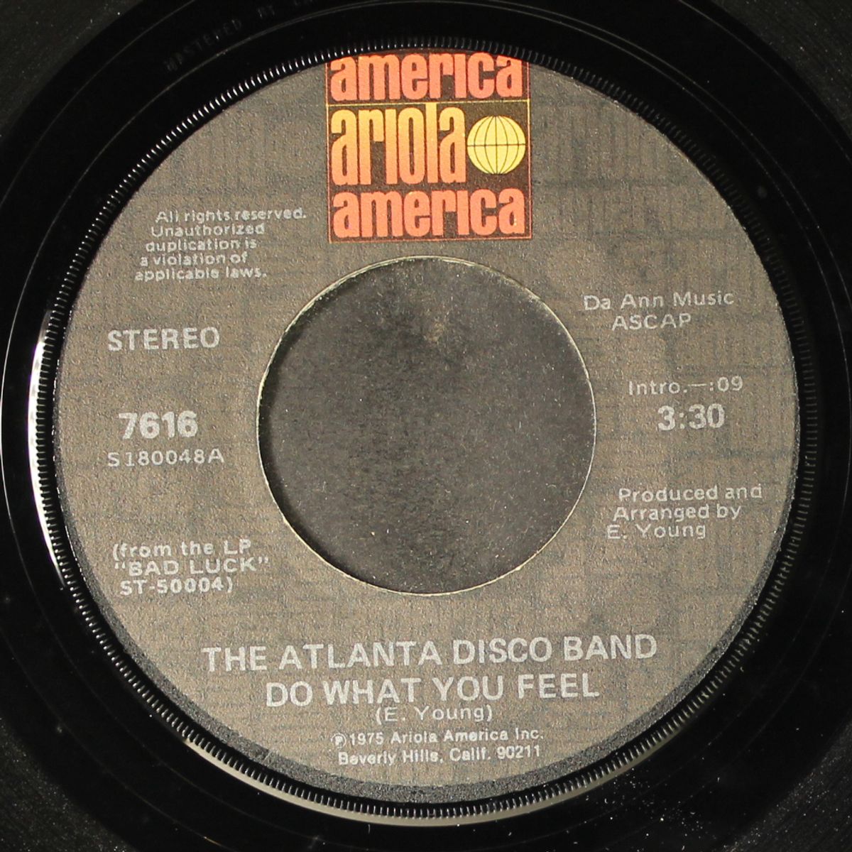 do what you feel / i am trying by ATLANTA DISCO BAND