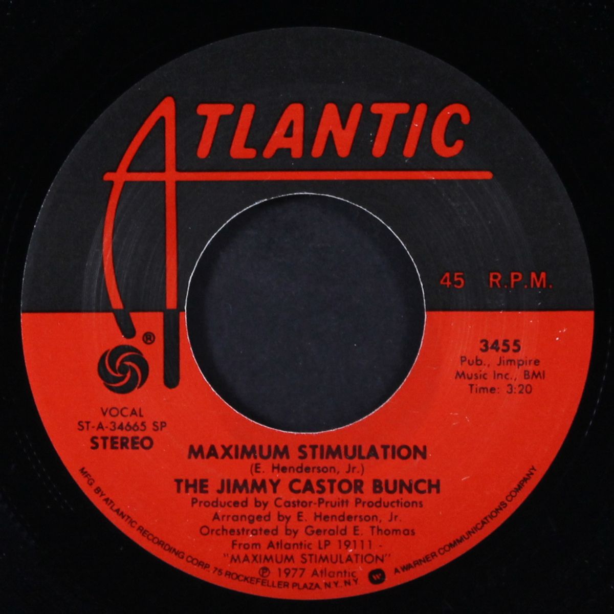 maximum stimulation / it was you by JIMMY CASTOR BUNCH
