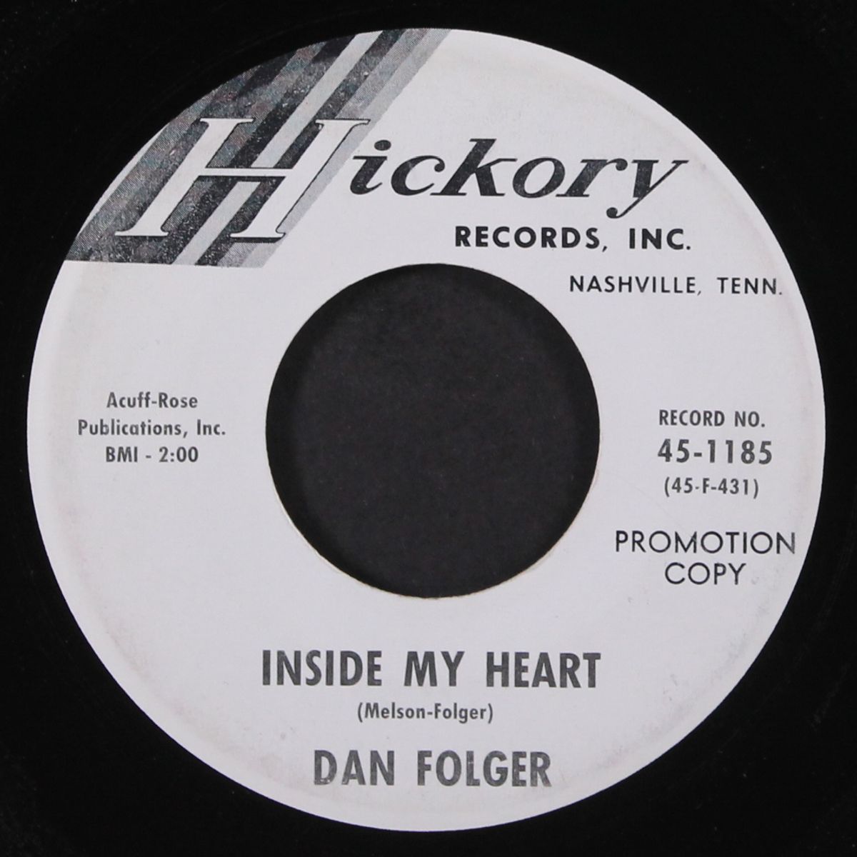 inside my heart / there came a tear by DAN FOLGER