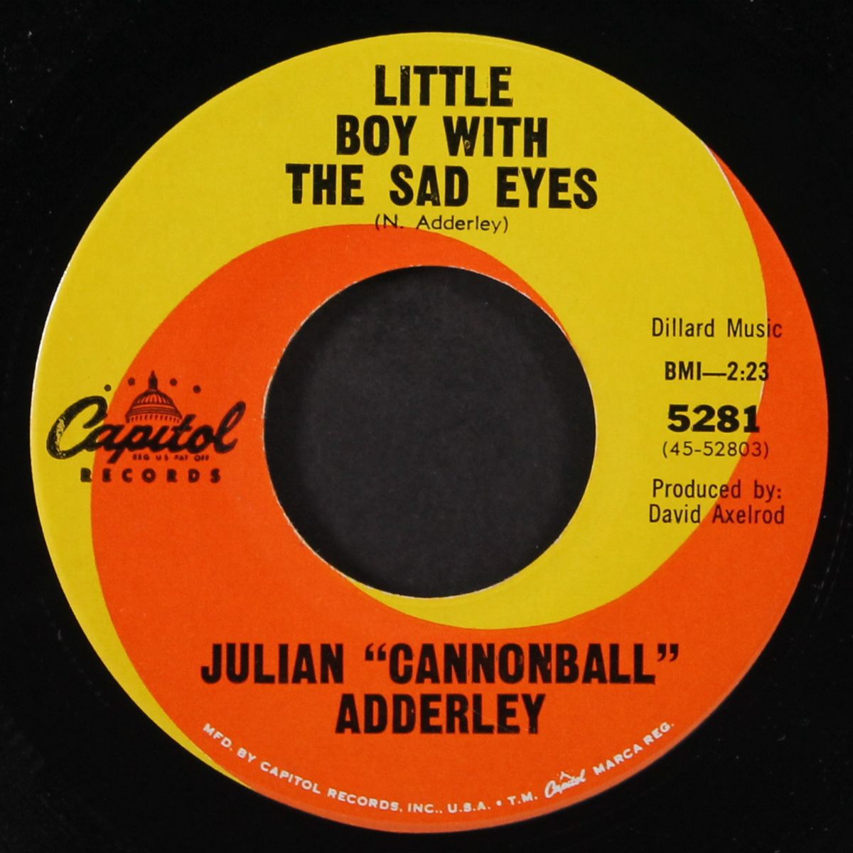 goodbye charlie / little boy with the sad eyes by JULIAN 'CANNONBALL' ADDERLEY