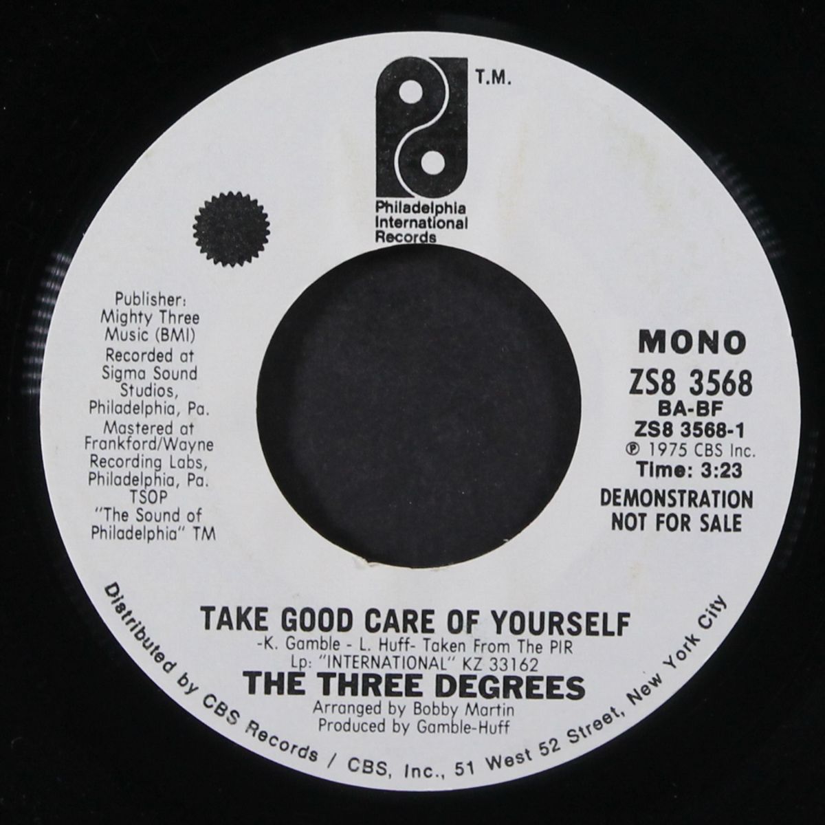 take good care of yourself / mono by THREE DEGREES