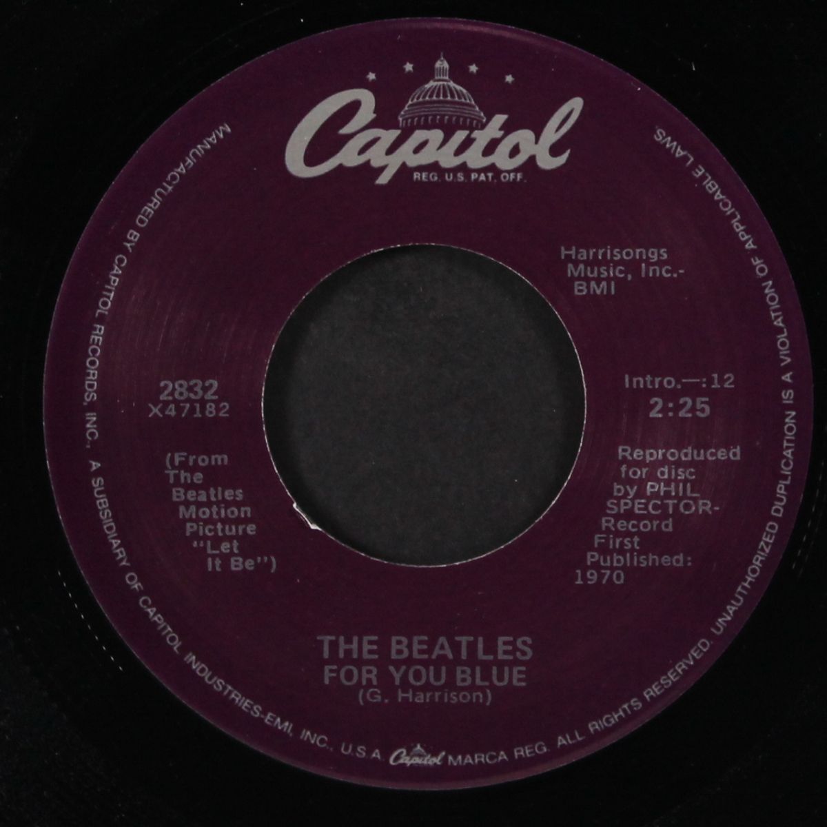 the long and winding road / for you blue by BEATLES